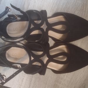 Lauren Conrad Beautiful Black Flat Shoes